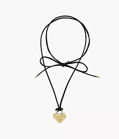 Fossil Kette Sadie All My Love Anhänger Heart Edelstahl goldfarben