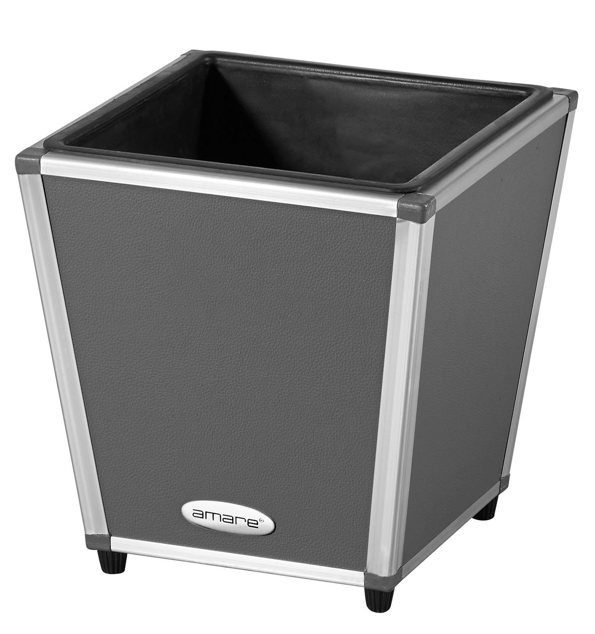 Weles AMARE Fiberglas Design Pflanzgefäß PUR 26 x 26 x 27 cm, grau
