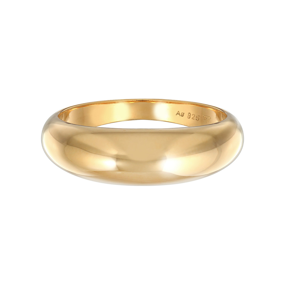 Elli Elli Bague Femmes de base pile intemporelle en argent sterling 925 Bague