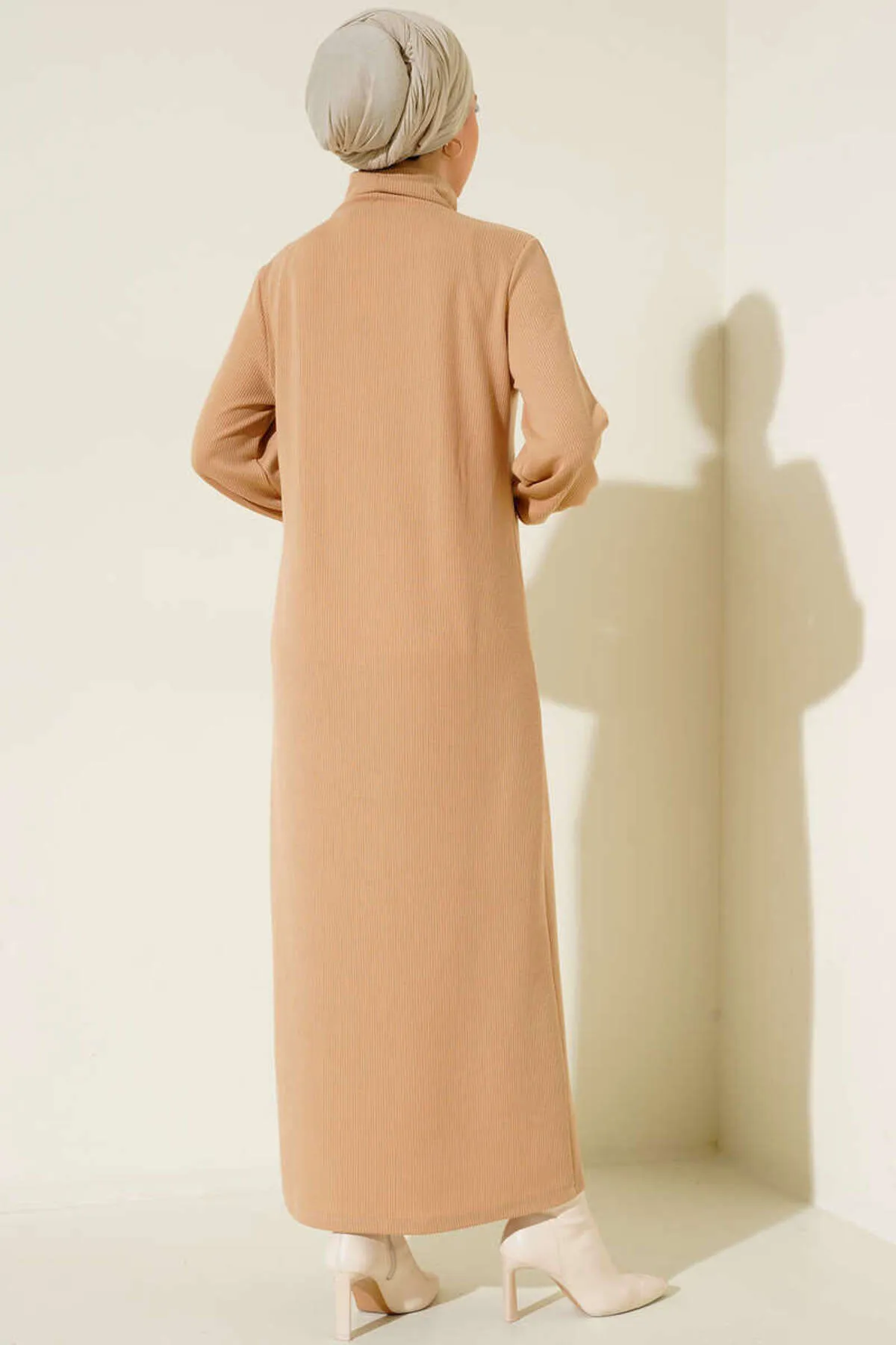 VOLT CLOTHİNG  Rollkragen-Wickelkleid für Damen