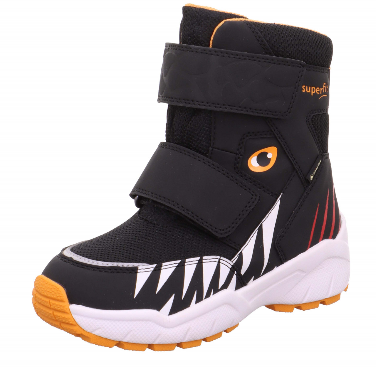 CULUSUK 2.0 - Schwarz/Orange Boots mit Klettverschluss