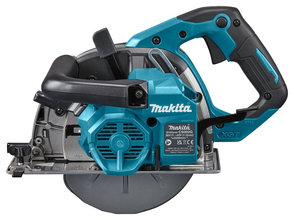Fierăstrău circular pentru metal fără fir Makita CS002GZ 185 mm 40V fără baterii și încărcător