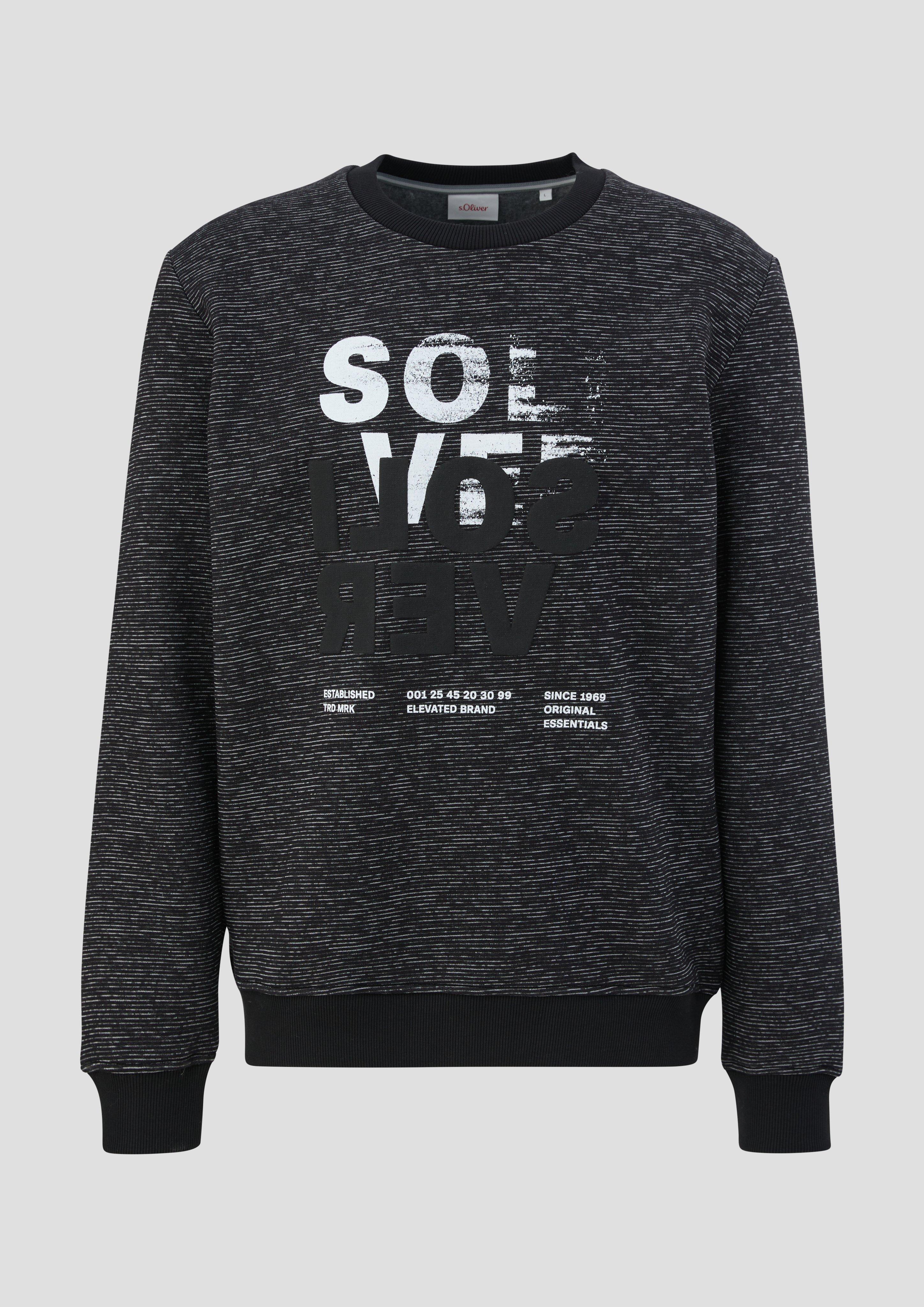 Sweatshirt mit gummiertem Schriftprint  2138685-99D1