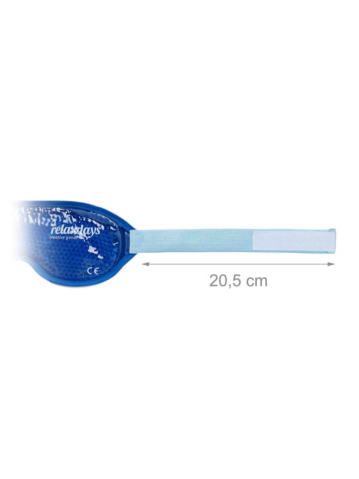 relaxdays 2 x Augenmaske in Blau günstig kaufen onesize