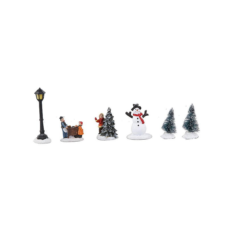 Home Figur 6 stk jul landskap