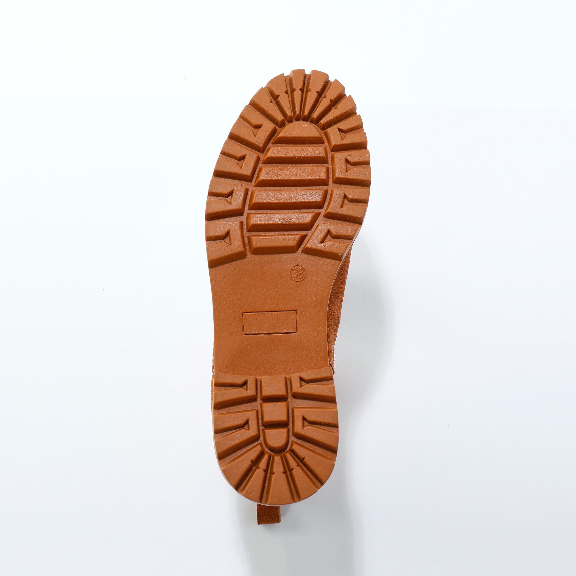 Boots chelsea croûte de cuir, semelle crantée épaisse