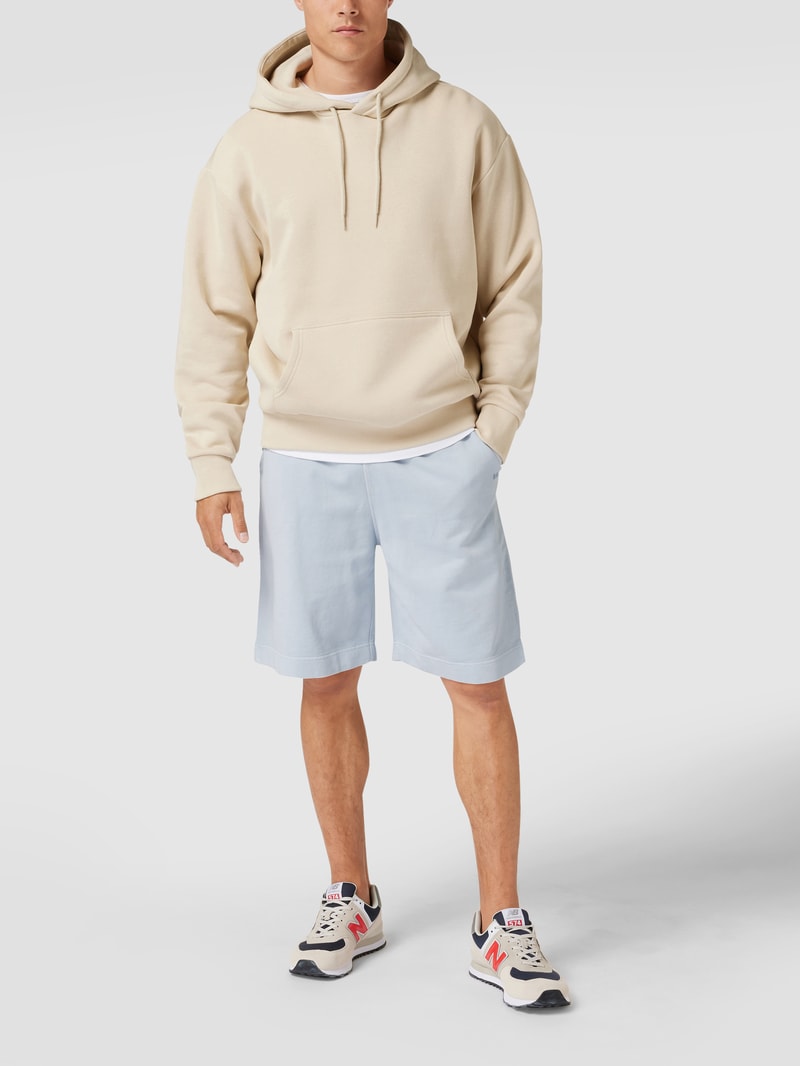 Sweatshorts mit Label-Print Modell 'Sefadebasic' in hellblau