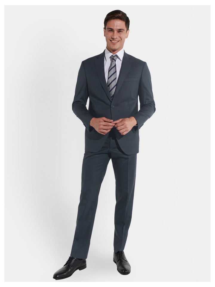 Steffen Klein Anzug REGULAR FIT in graublau günstig kaufen