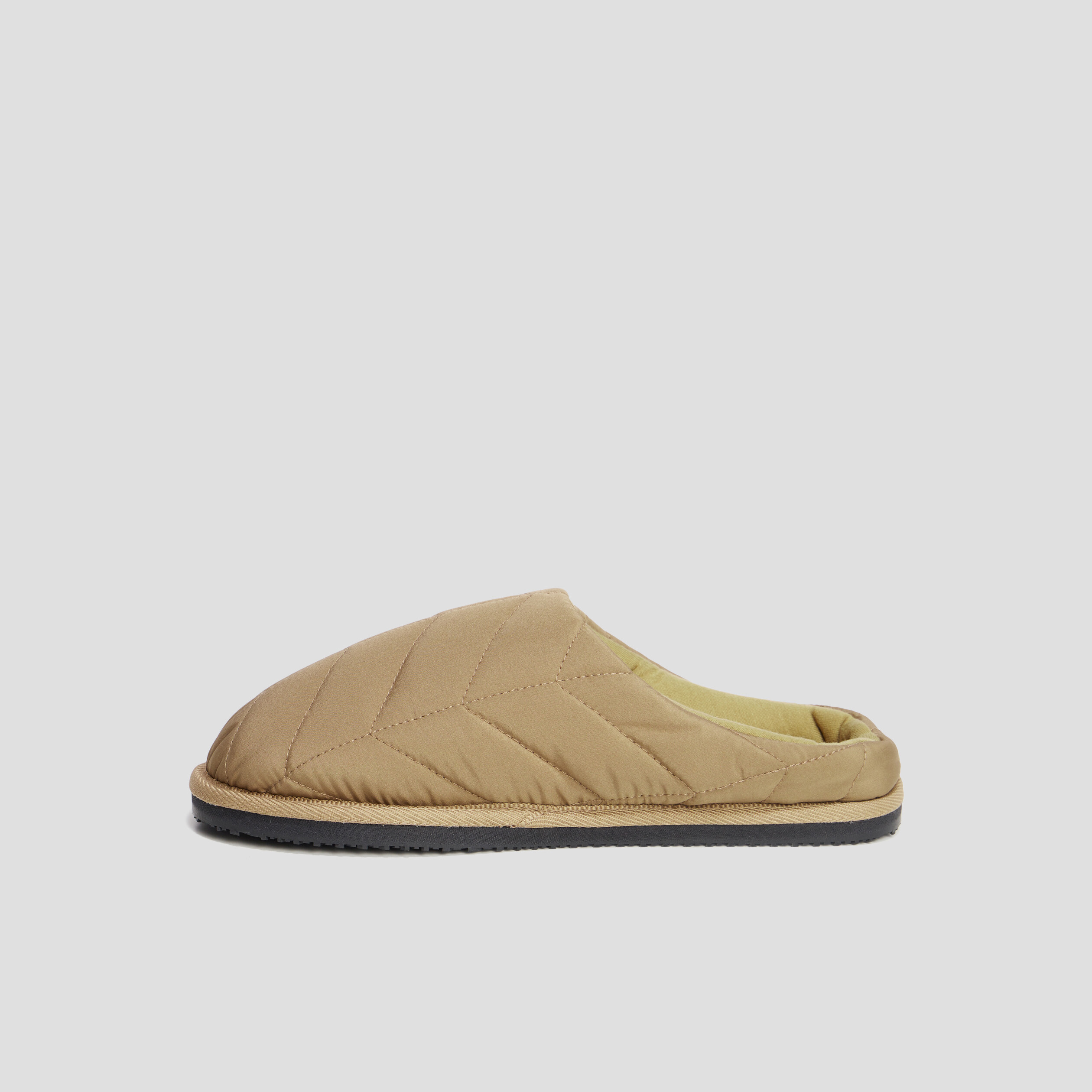 Chaussons mules matelassés vert kaki femme | La Halle