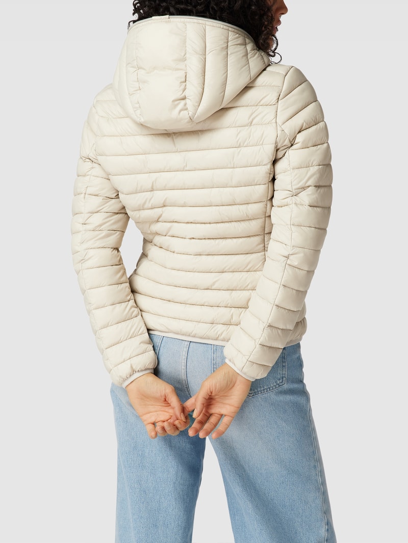 Steppjacke mit Label-Detail Modell 'DIZY' in beige