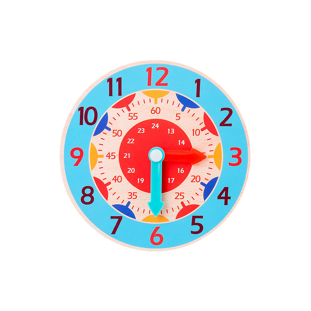 Zeit Erkenntnis Bunte Uhr Frühen Lernen Spielzeug Holz Kleine Uhr Puzzle Spielzeug für Kinder Kinder