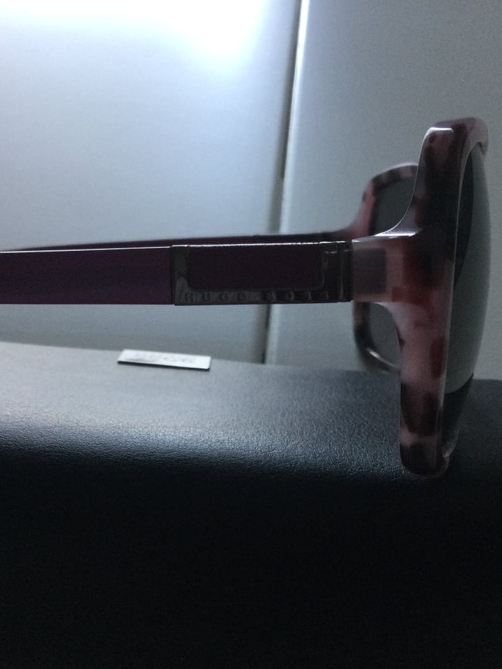 Hugo Boss Damen-Sonnenbrille in Pink/ Grau günstig kaufen 57