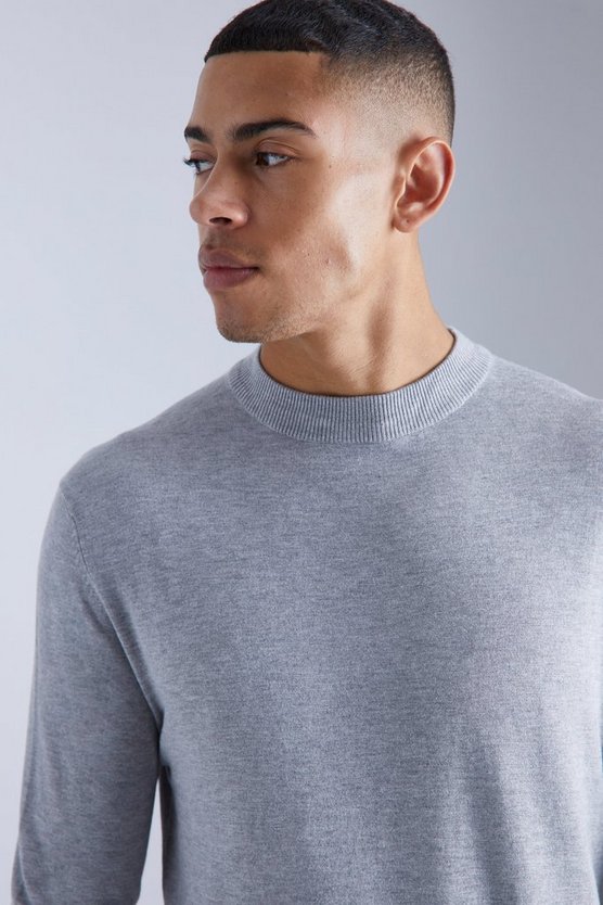 Gerippter Muscle-Fit Pullover