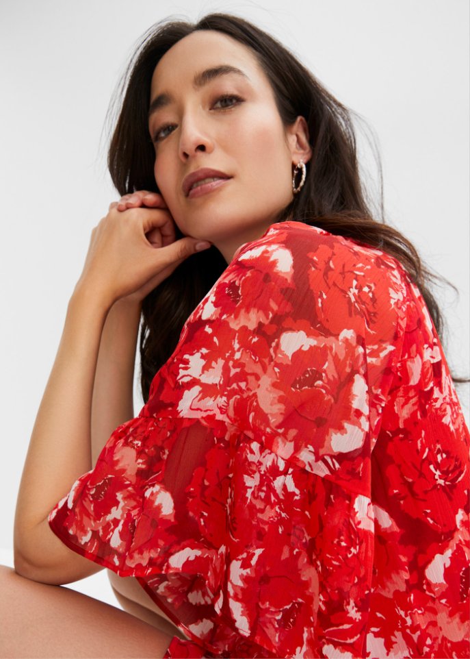 Kleid mit Volants