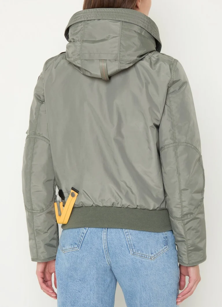 Giacca bomber trapuntata in piuma d'oca Parajumpers Gobi con cappuccio
