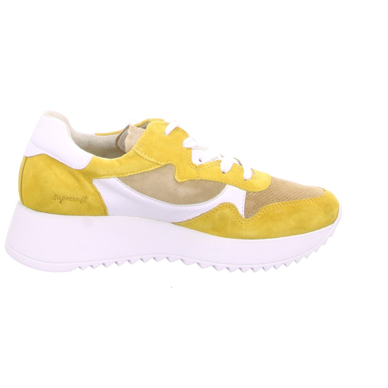 PAUL GREEN Sneaker gelb marigold grain Soft Suede