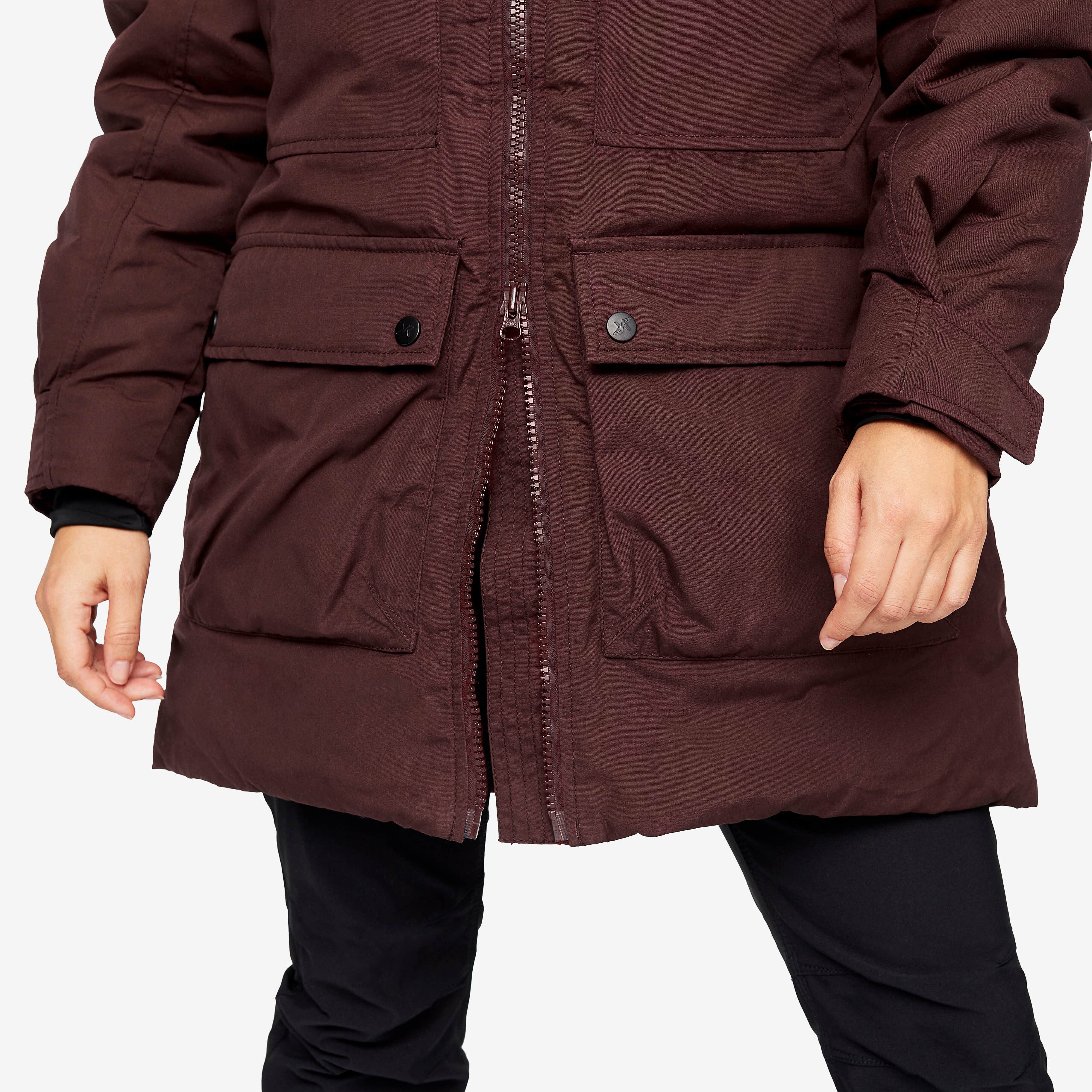 Outdoor Parka Femme Dark Vintage Rose