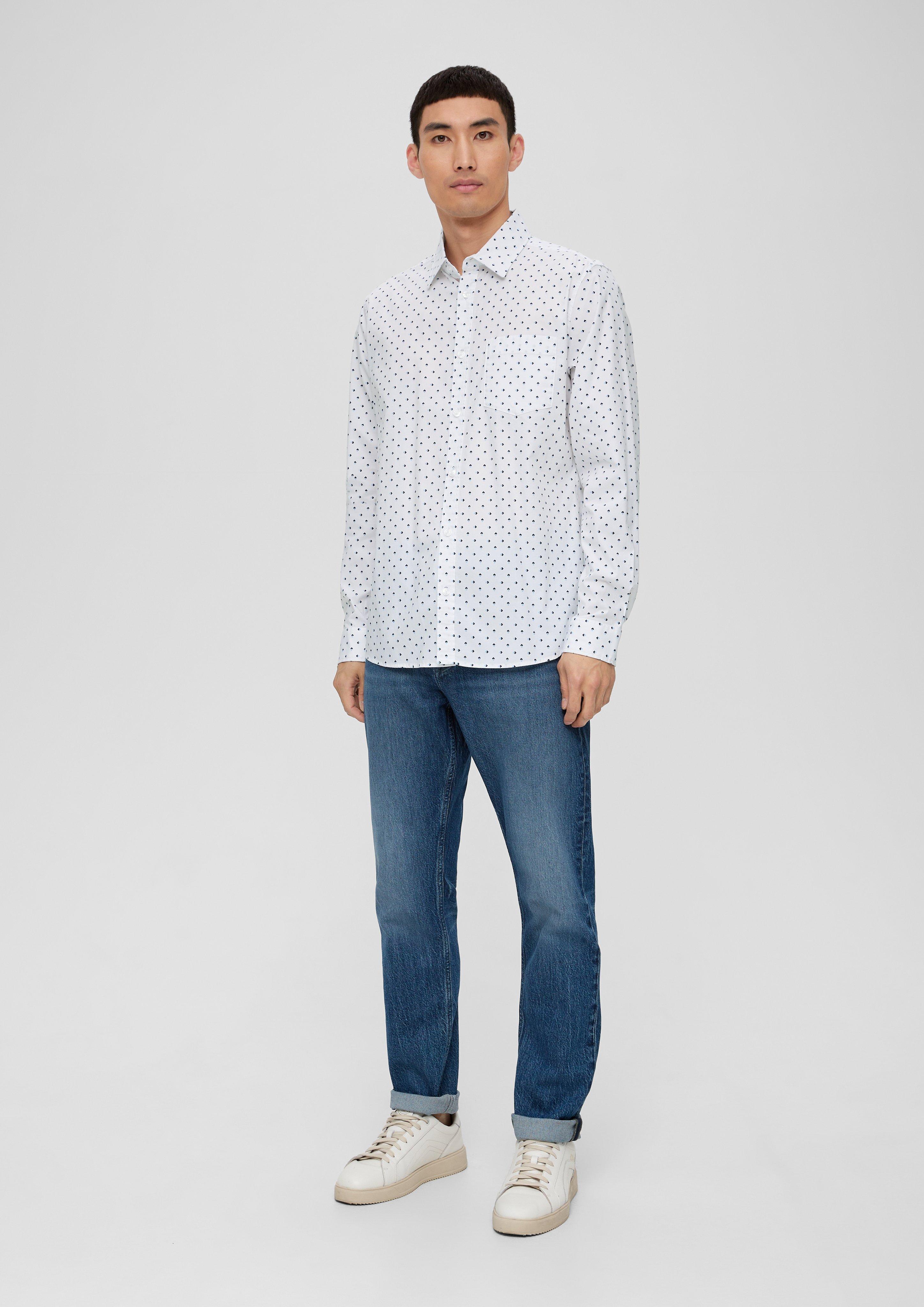 Slim: Hemd aus Baumwollstretch  2133419-01A0