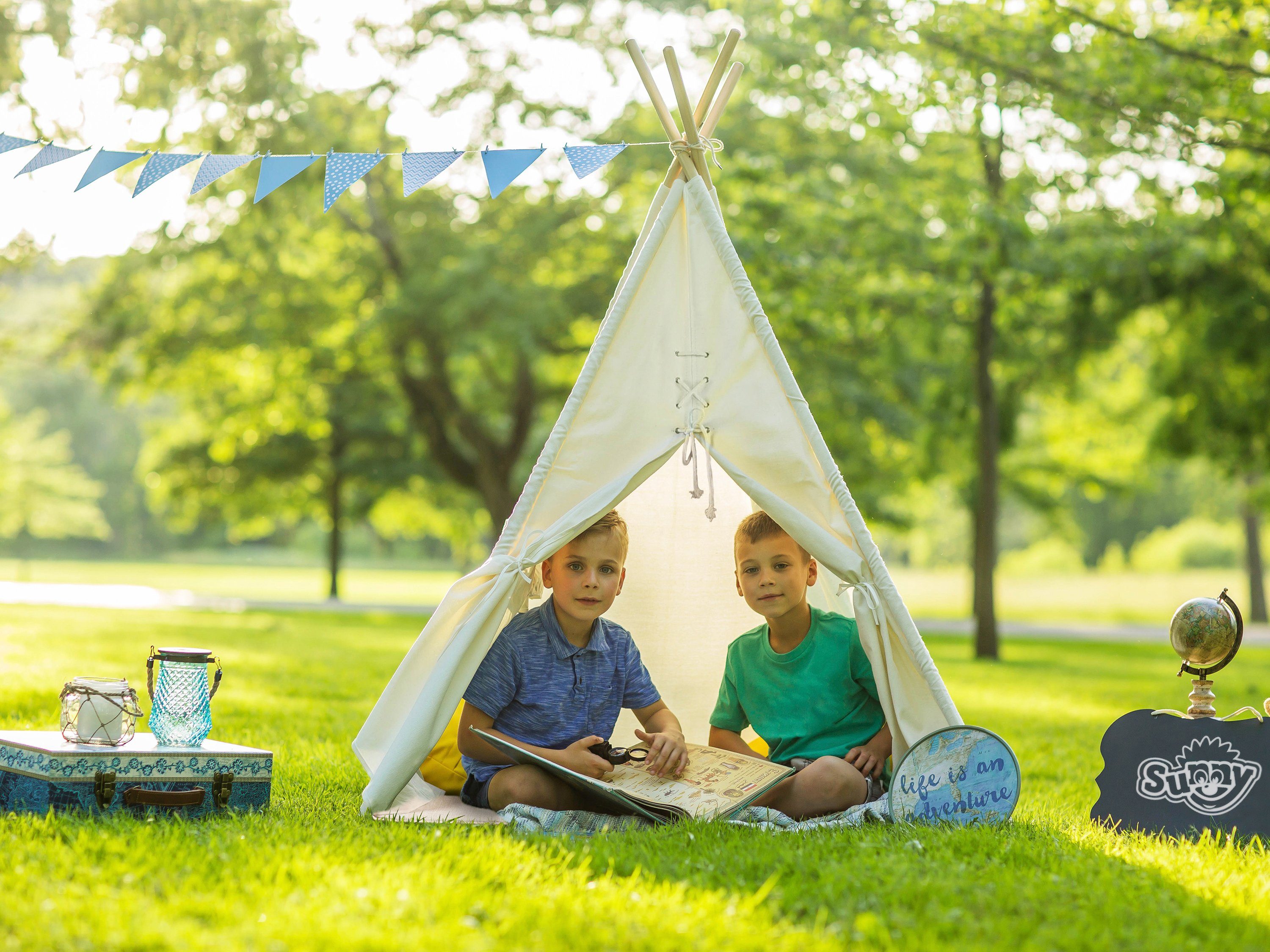 Sunny Tipi-Zelt Alba, für Kinder, BxLxH: 120x120x159 cm