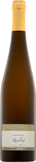 2020 Langenlonsheimer Riesling Auslese edelsüß Bio - Weingut Im Zwölberich