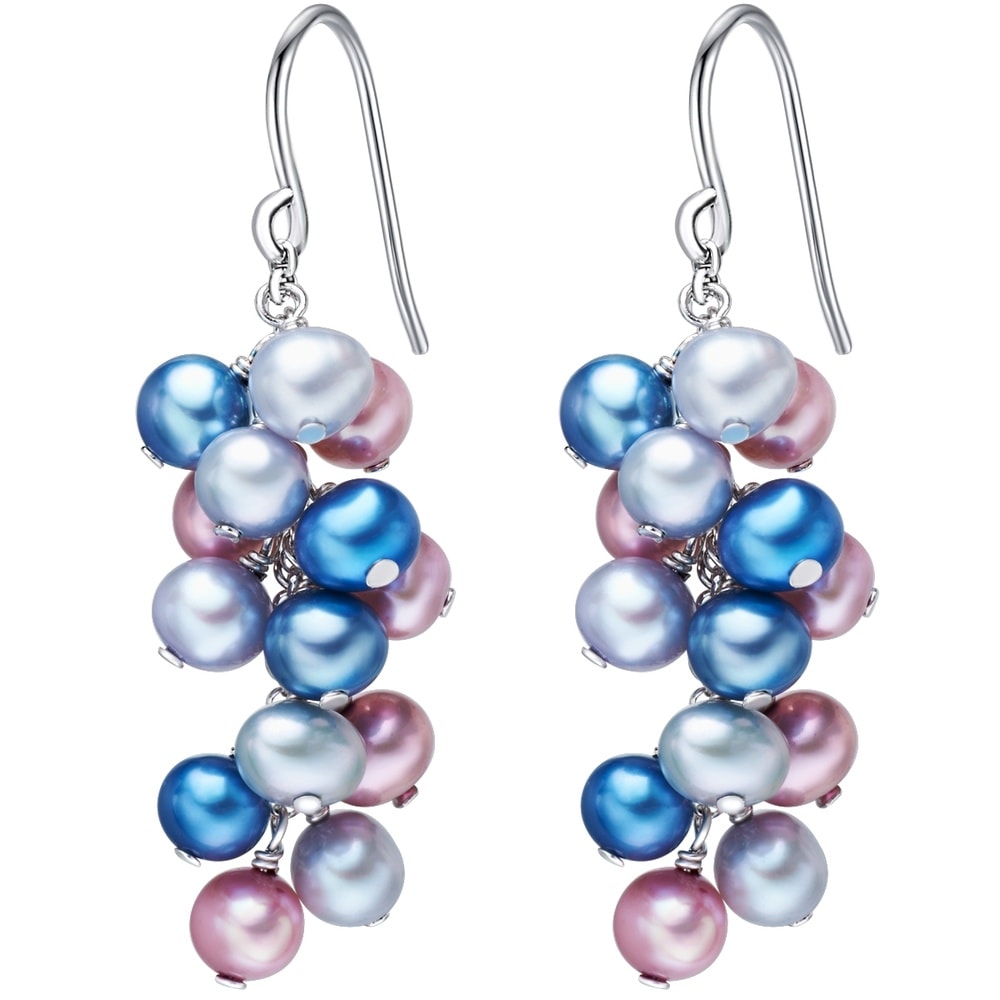 Valero Pearls Boucles d'oreille en perle Perle de culture d'eau douce Perle de culture d'eau do Boucles d'oreilles
