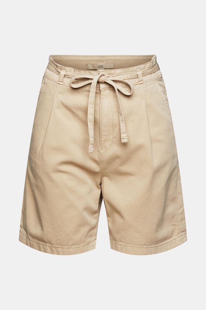 Highwaist-Shorts aus 100% Pima-Baumwolle