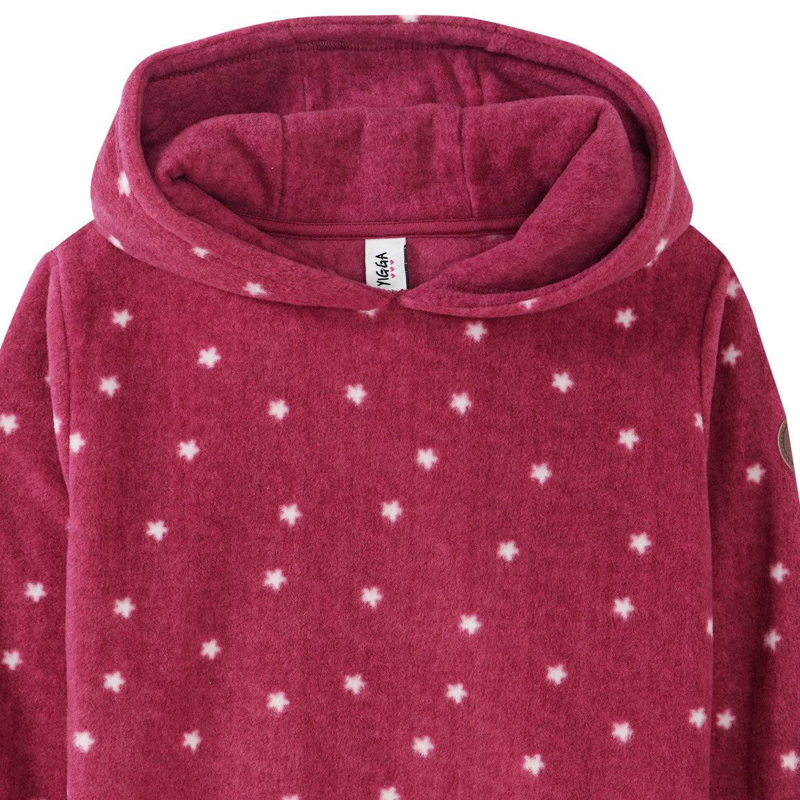 Mädchen Fleece-Hoodie mit Sternen