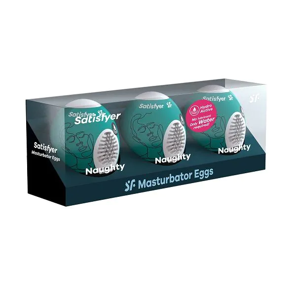 Satisfyer Masturbator Æg 3-delt Sæt Naughty