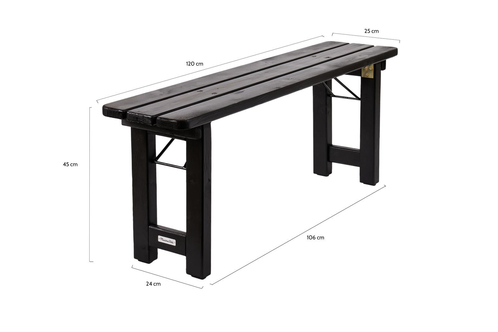 MaximaVida Riga 120 cm klappbare Picknickbank