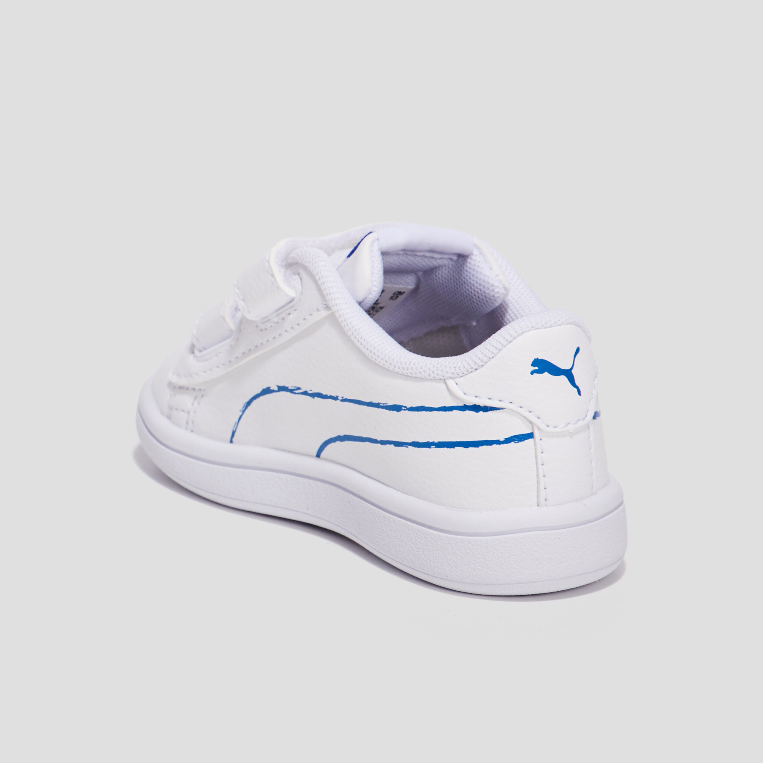 Tennis à scratchs Puma Shuffle blanc bébé garçon | La Halle