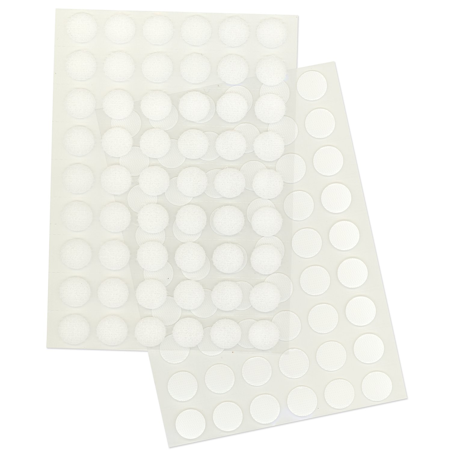 buttinette Klettverschlusspunkte, selbstklebend, 12 mm Ø, 54 Paar