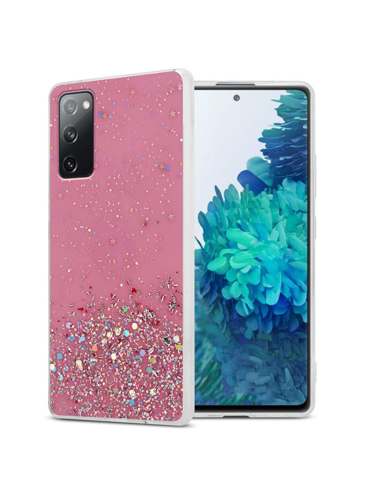 cadorabo Hülle für Samsung Galaxy S20 FE Glitter in Rosa mit Glitter günstig kaufen onesize