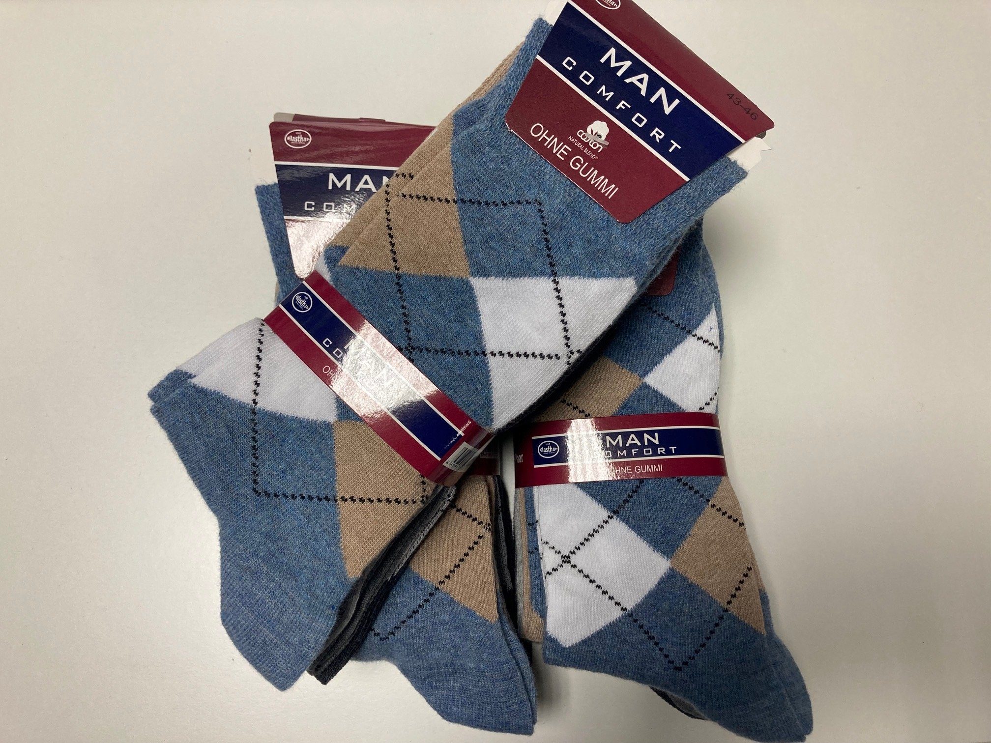 cwonlineshop Freizeitsocken Damen & Herren Socken Kariert Karo Baumwolle (10-Paar) (A1585)