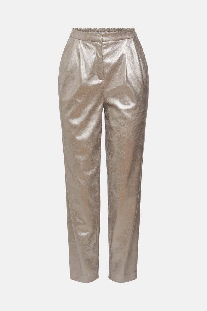 Metallic-Pants aus Kunstleder