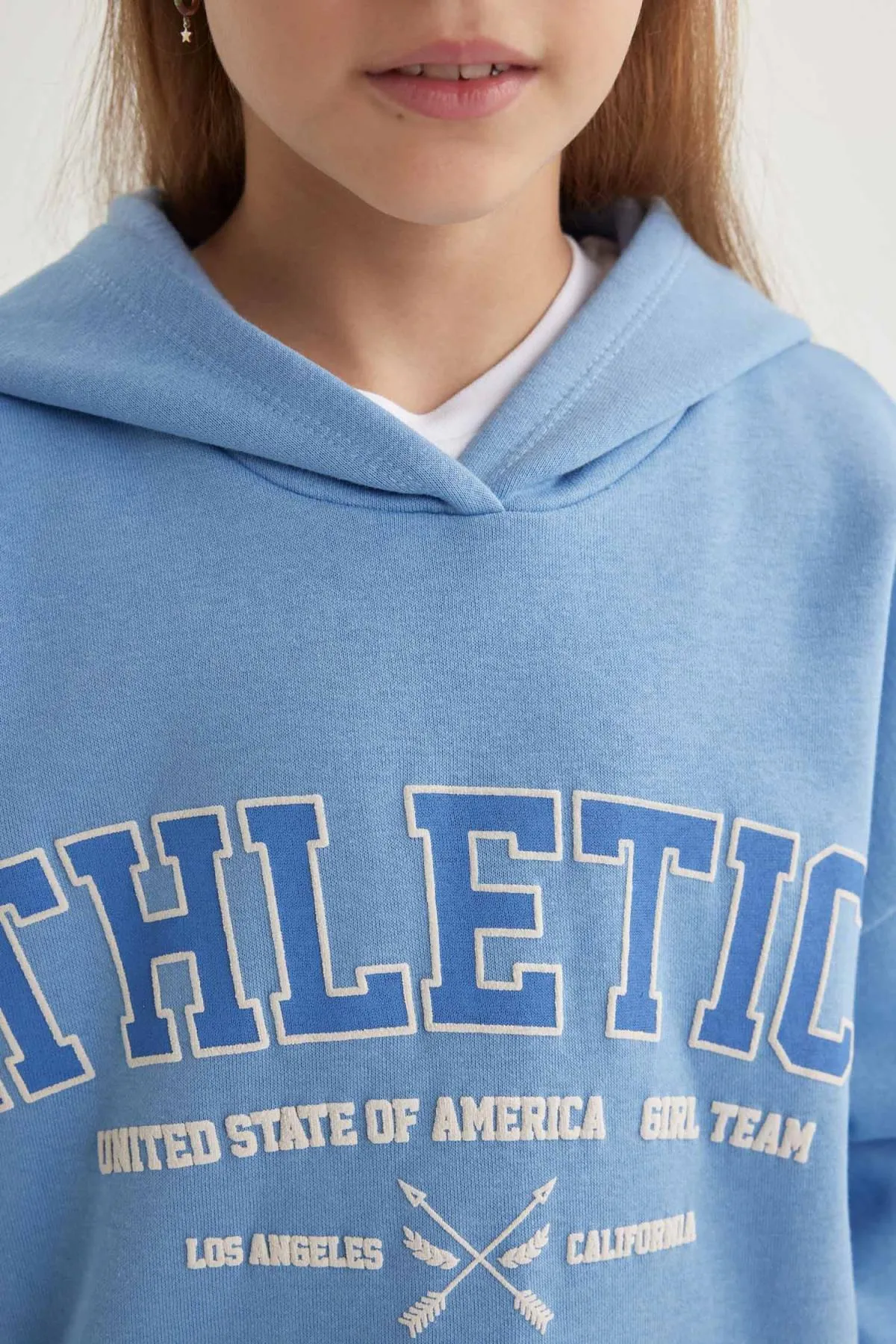 DeFacto  Dickes Kapuzen-Sweatshirt für Mädchen in Oversize-Passform mit weicher, flauschiger Innenseite