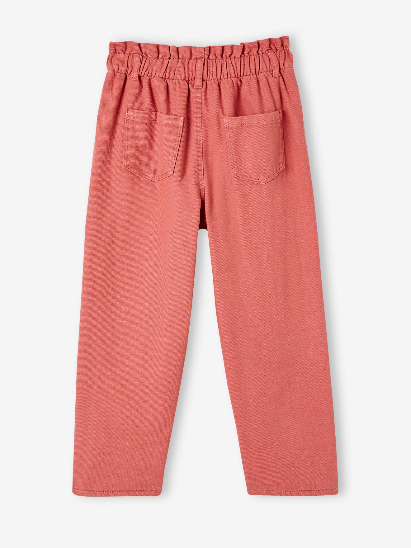 Vertbaudet Mädchen Thermohose mit Paperbag-Bund - nachtblau