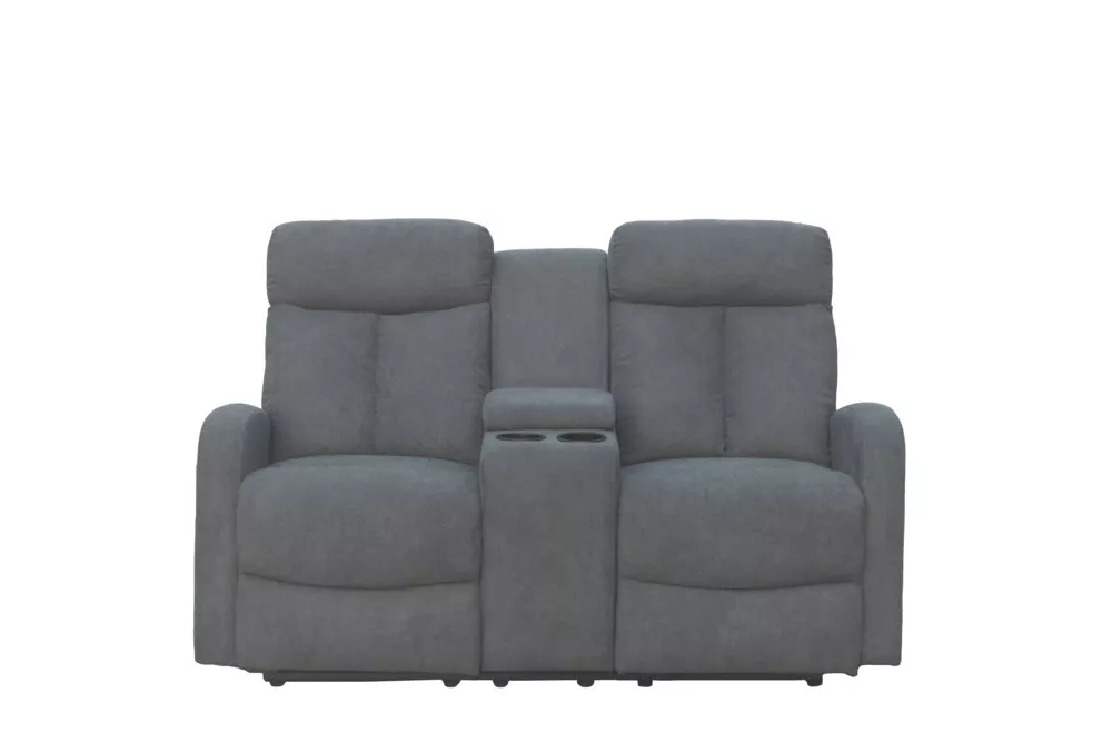Happy Home Happy Home Relaxsofa-Set 3 tlg. mit 5 Relaxfunktionen & Tischfunktion Grau