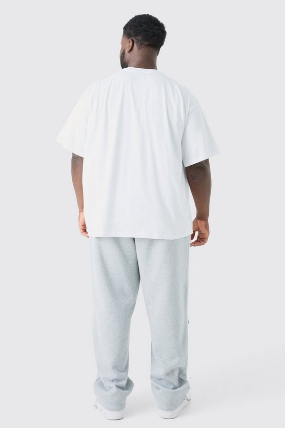 Plus Oversize Rundhals T-Shirt