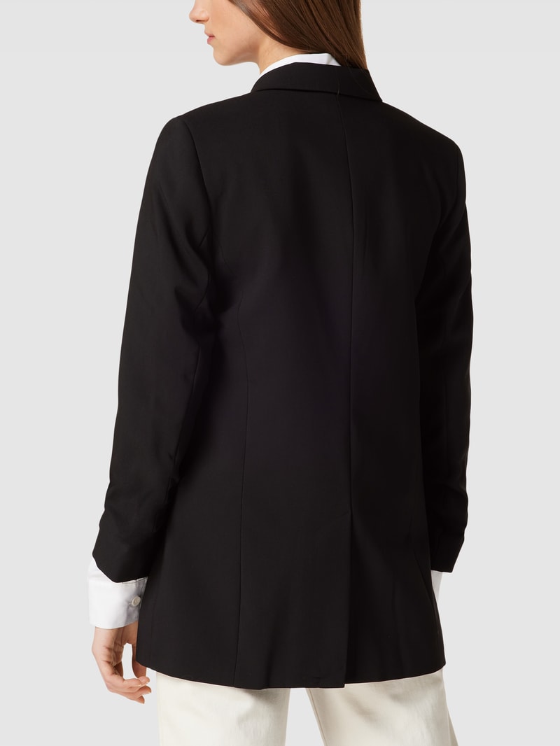 Blazer mit Reverskragen in schwarz