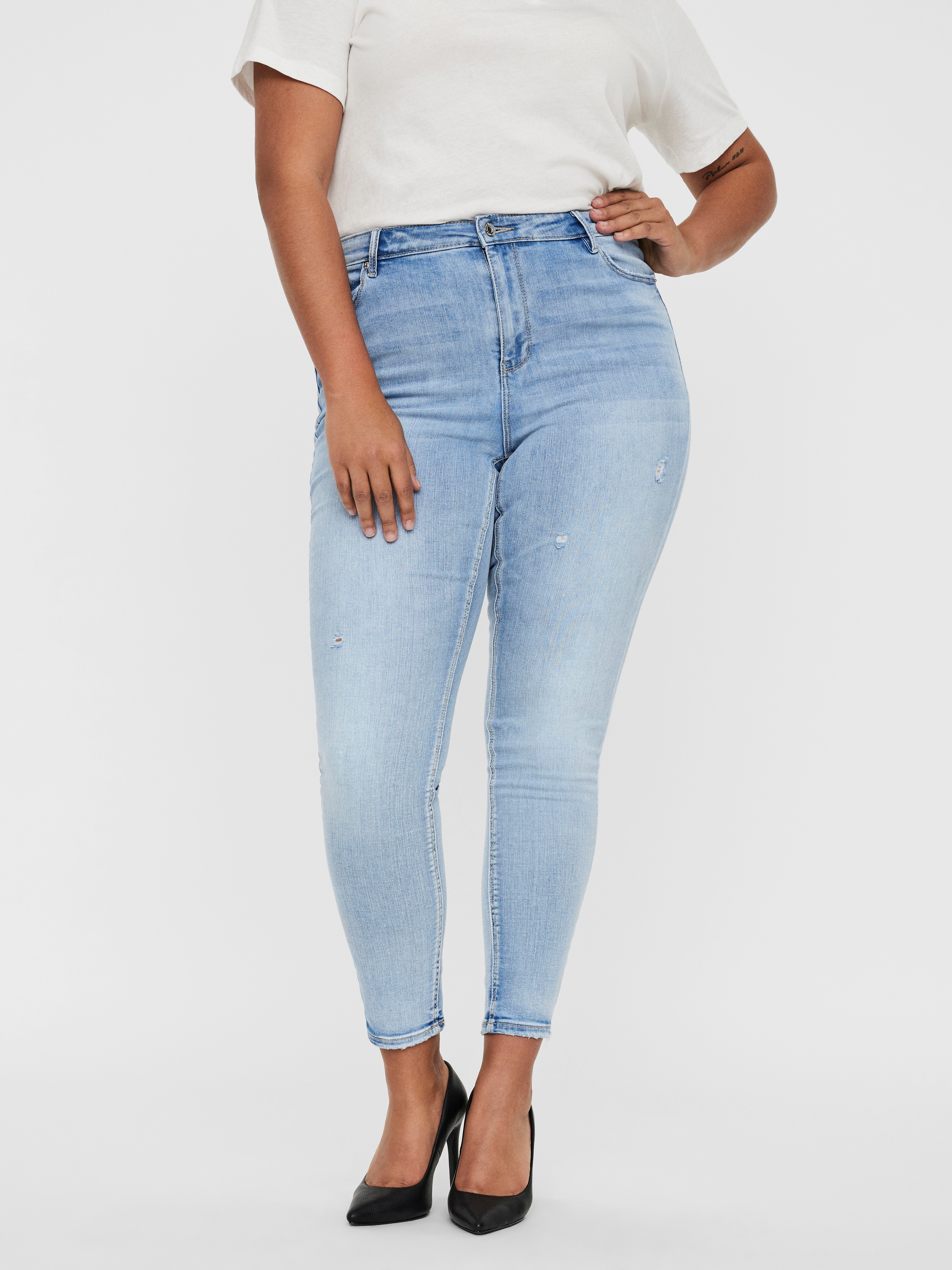 VMPHIA Hohe Taille Slim Fit Jeans