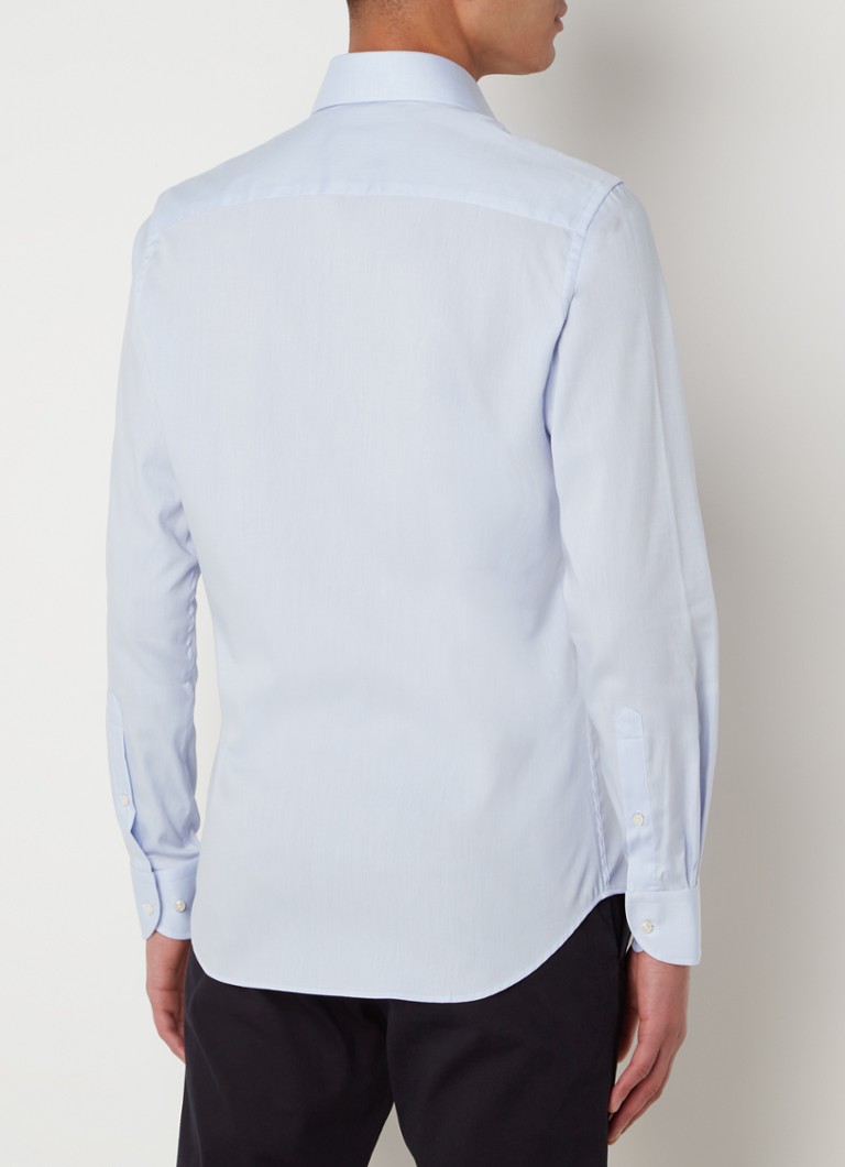 Profuomo košulja slim kroja koja se ne pegla i izrezanim ovratnikom