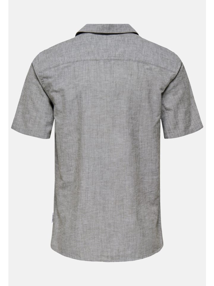 Only&Sons Hemd 'CANTLEY' in grau günstig kaufen