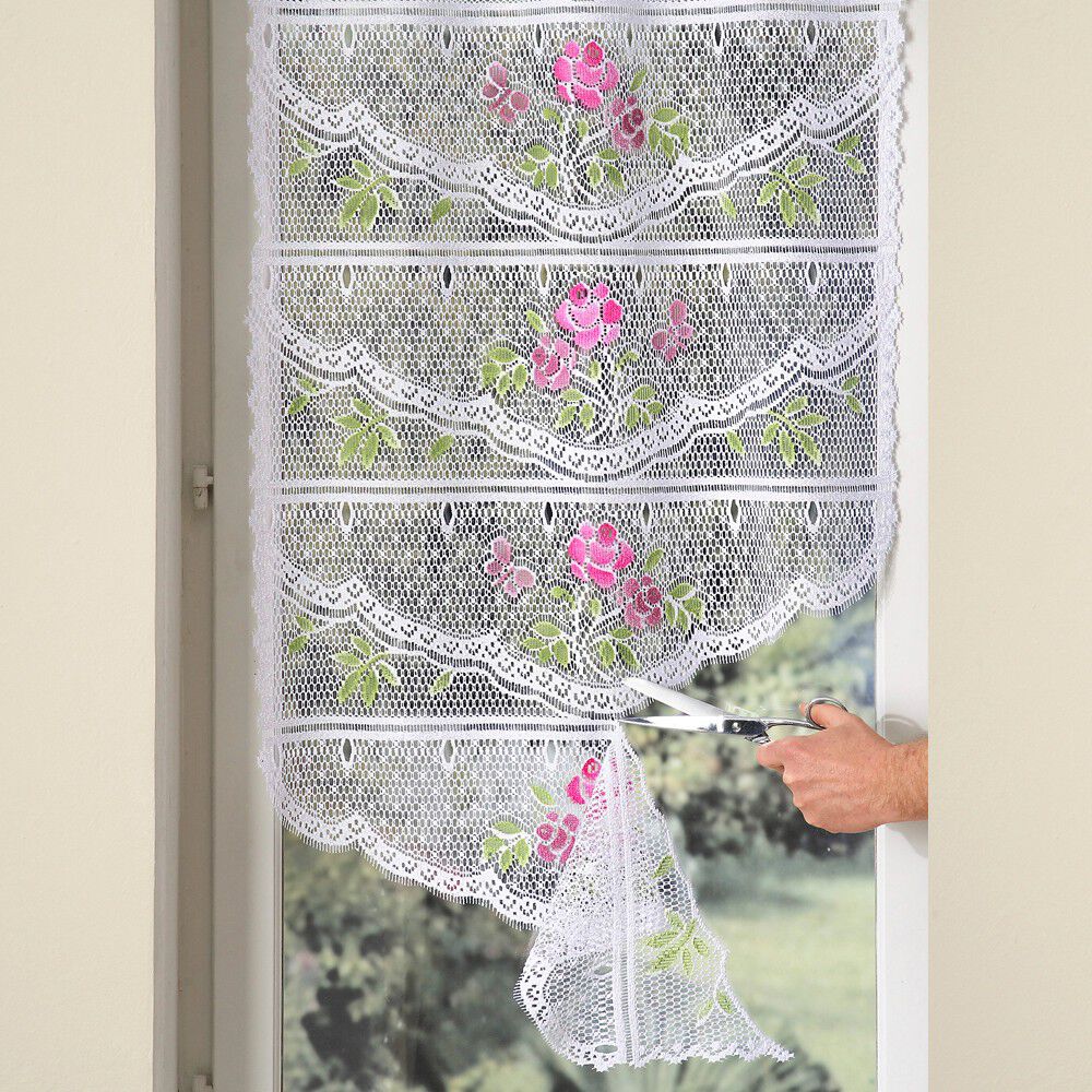 Brise-bise modulable motif roses
