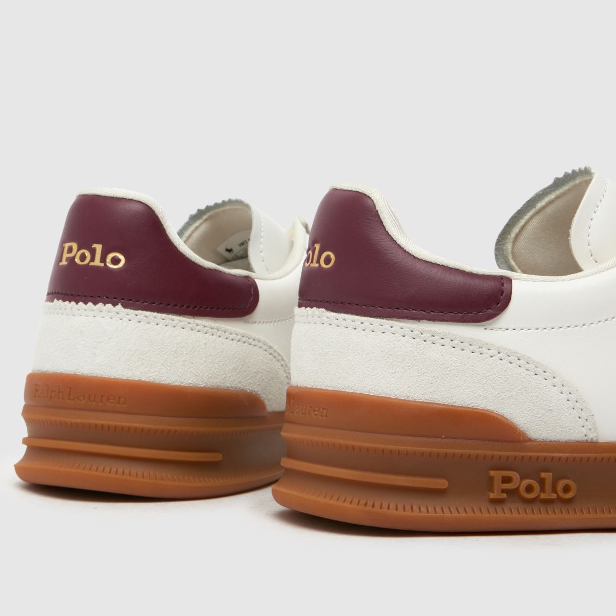 Polo Ralph Lauren – Vita och marinblå Heritage Aera-sneakers