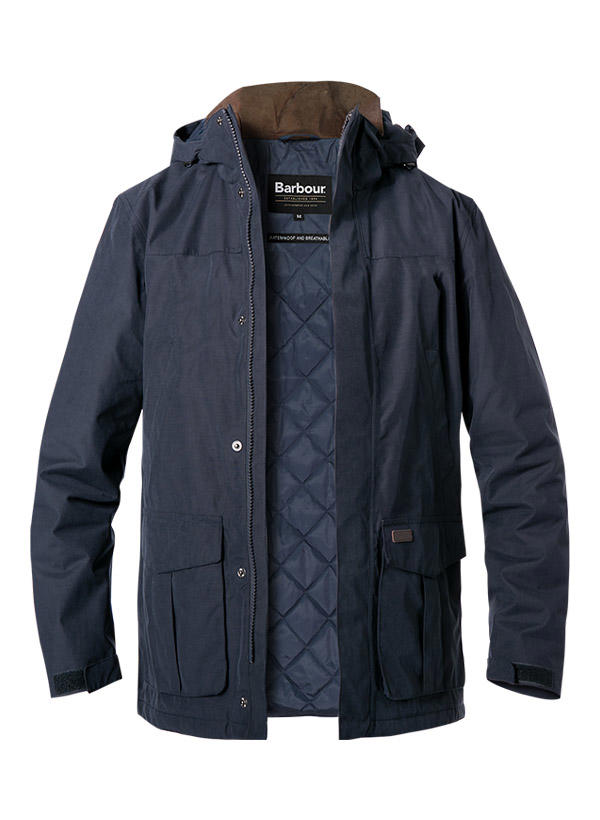 Barbour, Jacke Brockstone, Baumwolle wasserabweisend, navy
