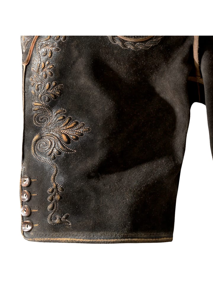 Stockerpoint Lederhose Oliver in dunkelbraun günstig kaufen
