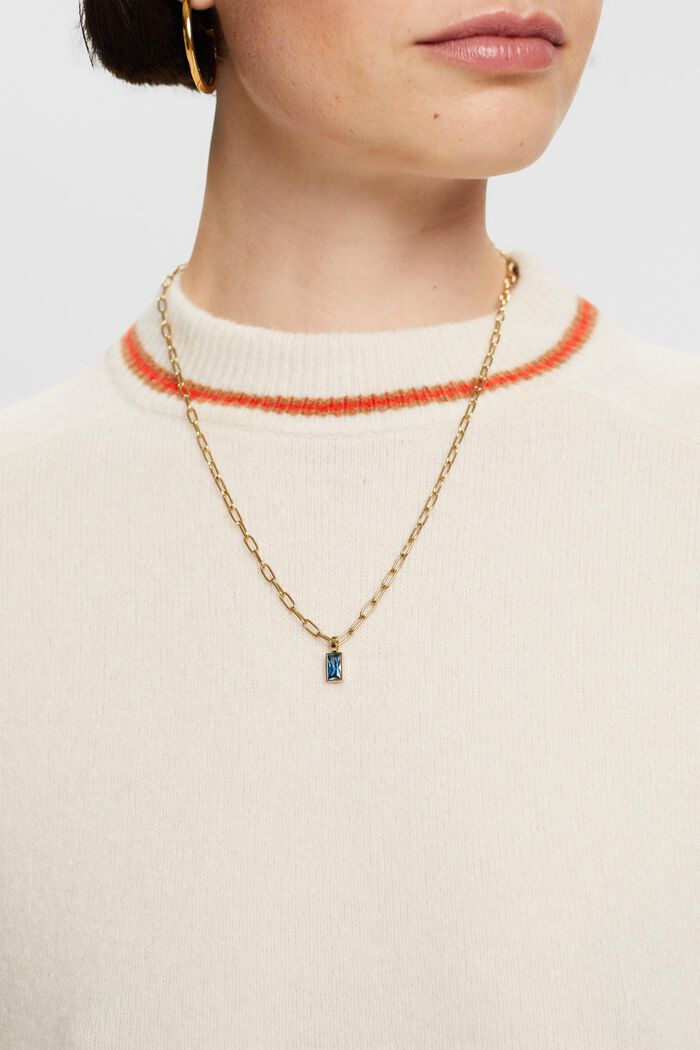Kette mit Anhänger, Edelstahl