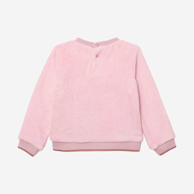 Sweat bébé fille velours rose bébé fille Catimini