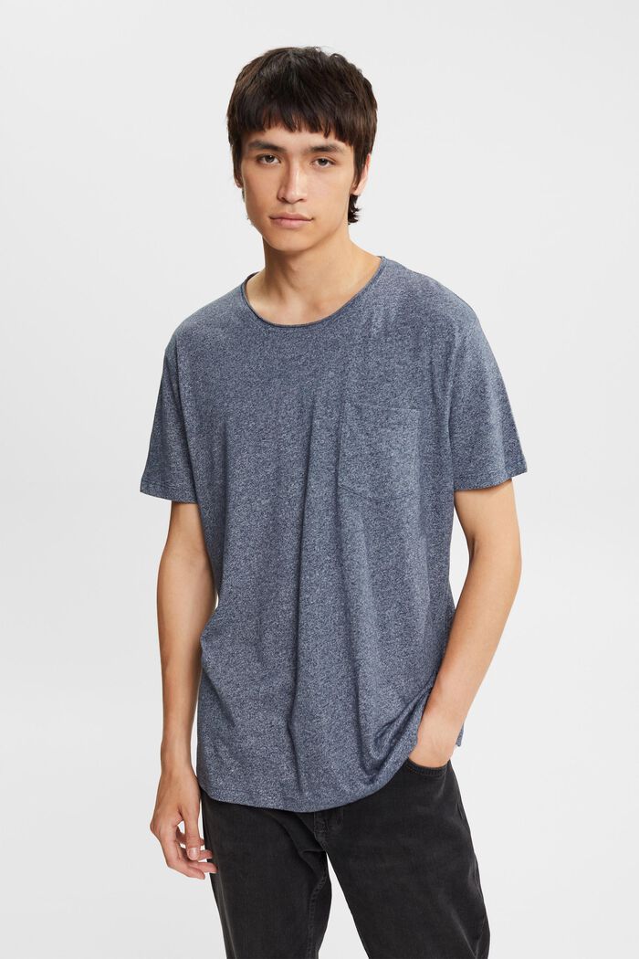 Recycelt: meliertes Jersey-T-Shirt