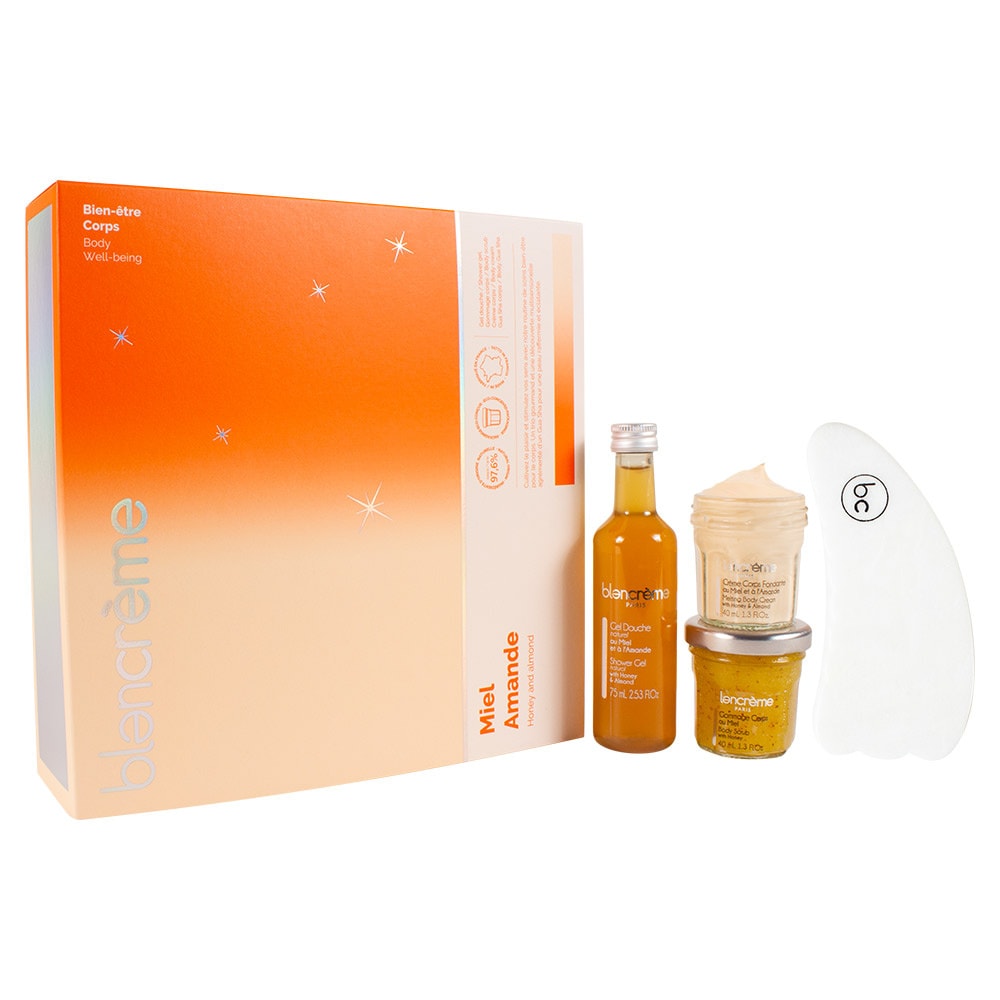 Blancreme Coffret Gua Sha Miel Amande Edition Limitée Noël 2023 Soins Corps